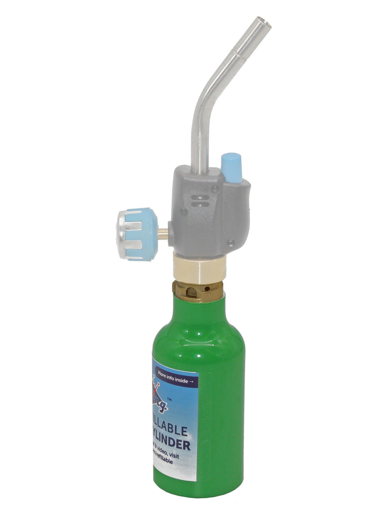 Load image into Gallery viewer, Flame King Eco Friendly 1/4 lb Refillable Mini Propane Tank Cylinder
