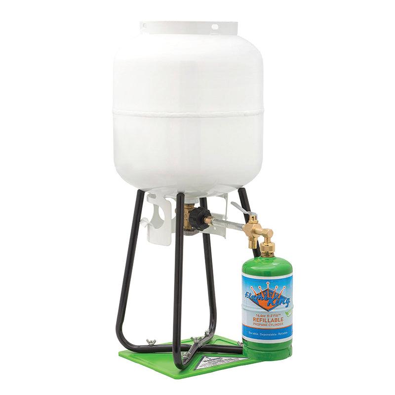 Load image into Gallery viewer, Flame King Eco Friendly 1lb Refillable Reusable Propane Cylinder + Refill Kit
