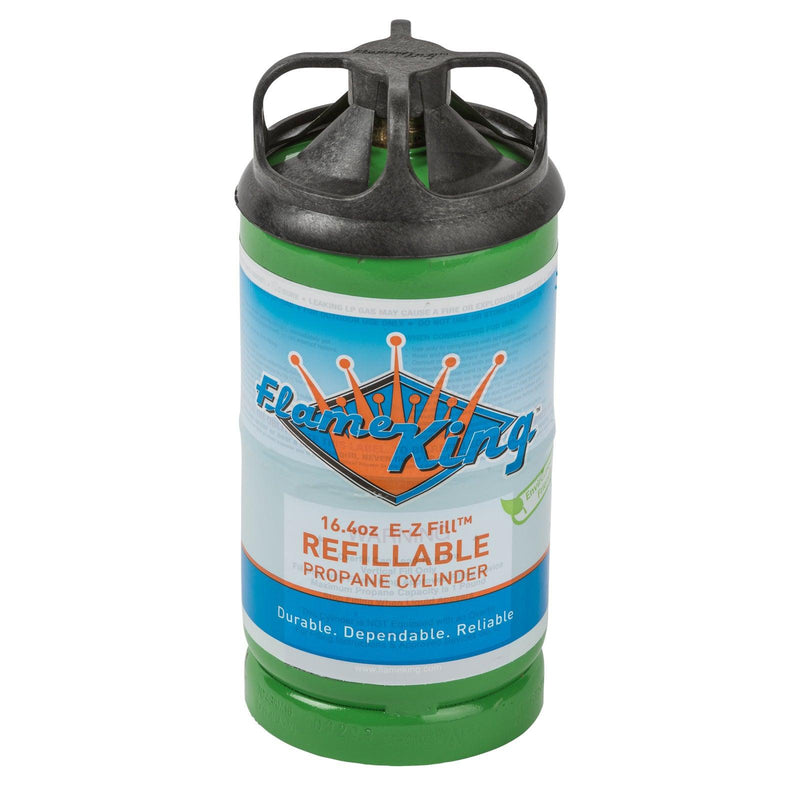 Load image into Gallery viewer, Flame King Eco Friendly Sustainable 1lb Empty Refillable Propane Tank LP Cylinder
