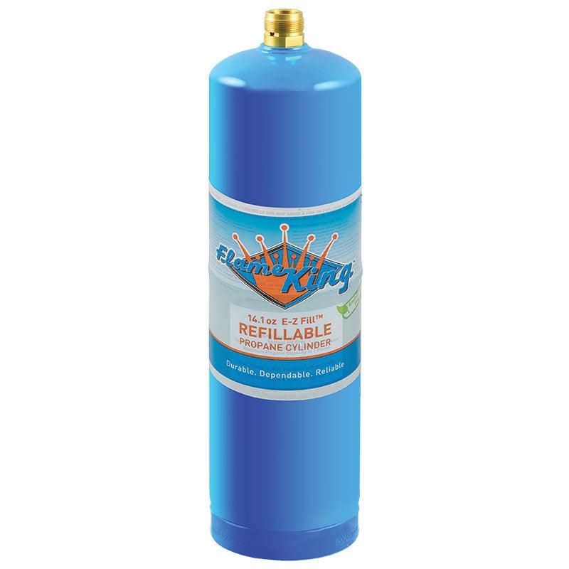 Load image into Gallery viewer, Flame King Eco Friendly Sustainable 1lb Refillable Propane Tank Welding LP Cylinder 14.1
