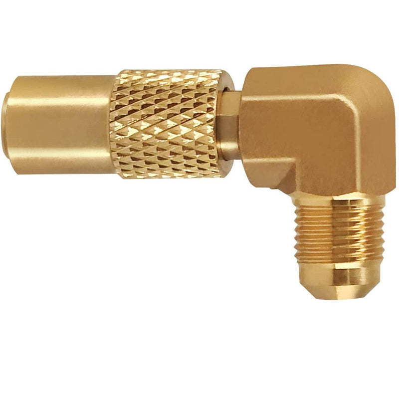Load image into Gallery viewer, Flame King Elbow Adapter with 3/8″ Male Flare for 17″ or 22″ Griddle
