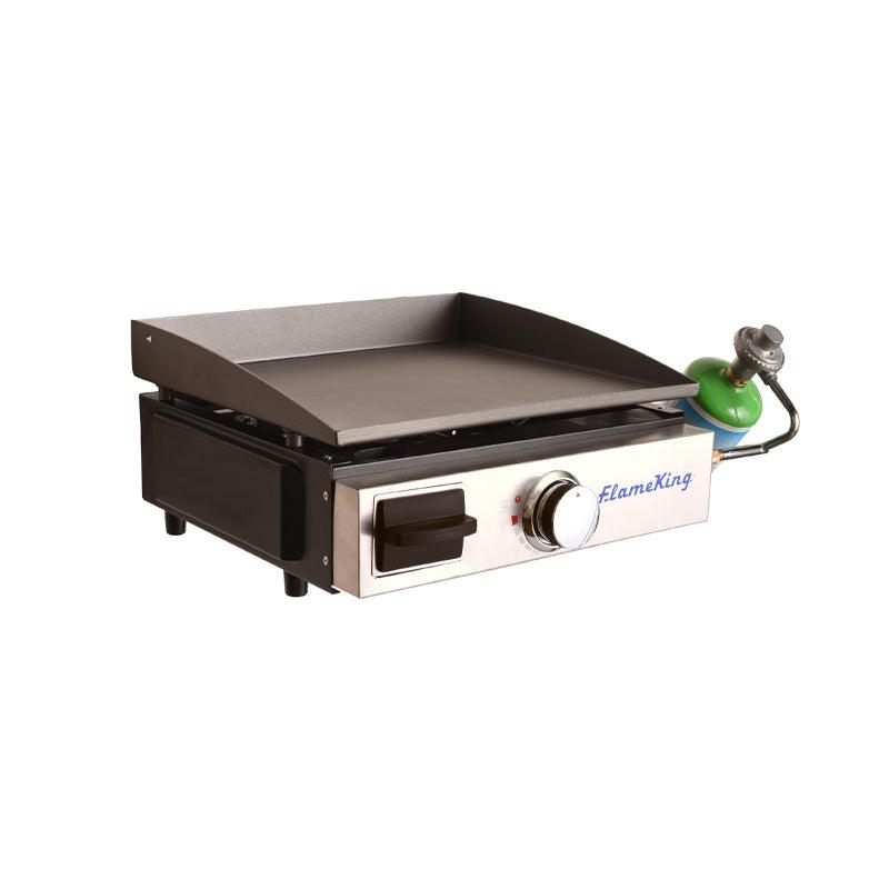 Load image into Gallery viewer, Flame King Flat Top Portable Propane Cast Iron Grill Griddle
