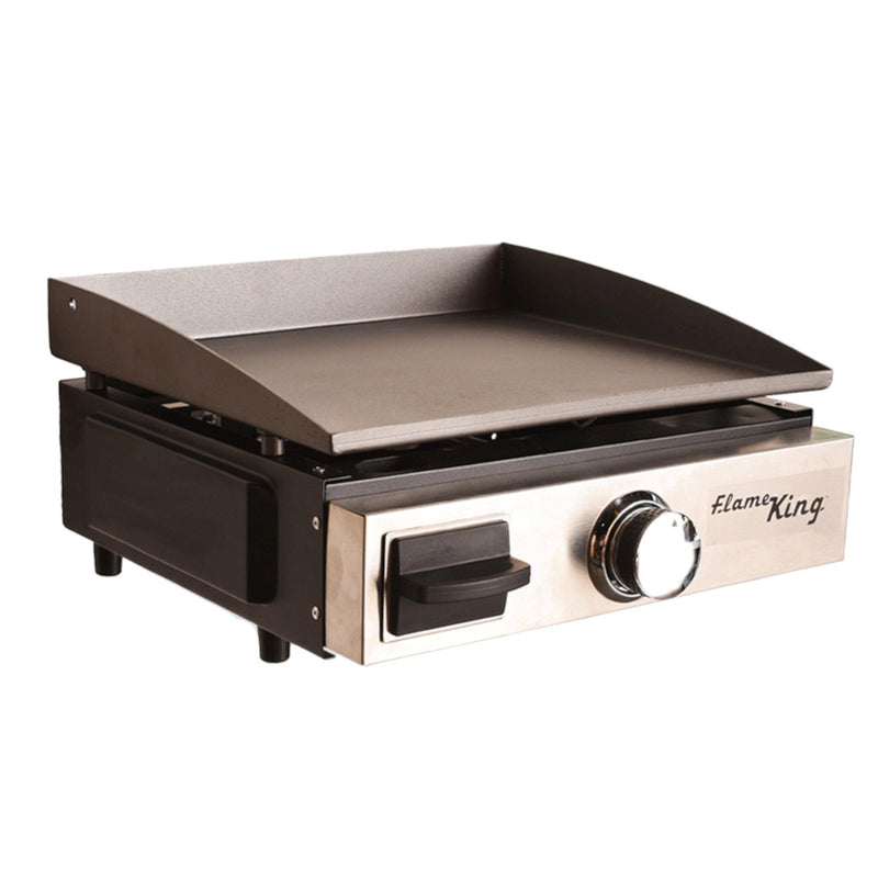 Load image into Gallery viewer, Flame King Flat Top Portable Propane Cast Iron Grill Griddle

