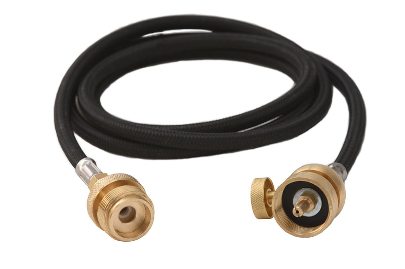 Load image into Gallery viewer, Flame King Flexible 5 FT Extension Hose For 1Lb Propane Tank Cylinder
