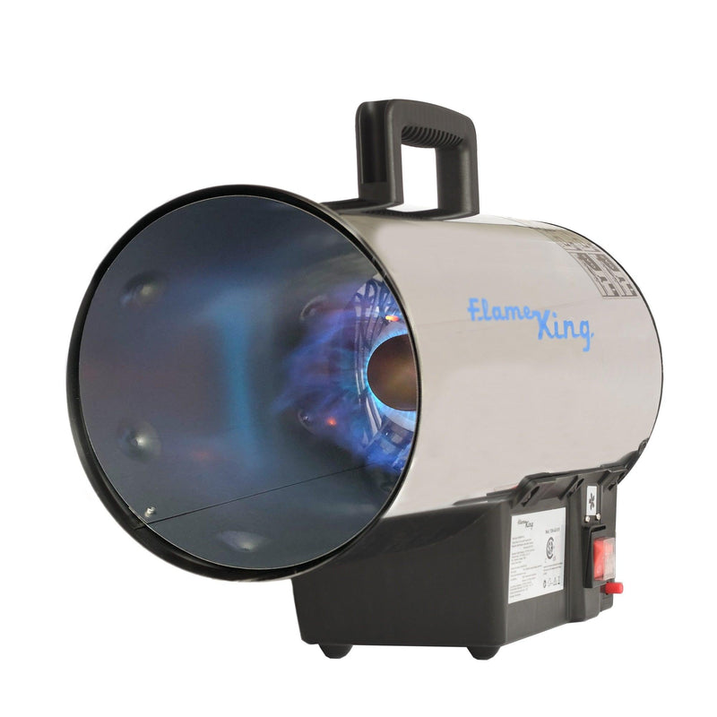 Load image into Gallery viewer, Flame King Forced Air Heater Portable Propane Tank Outdoor 60,000 BTU
