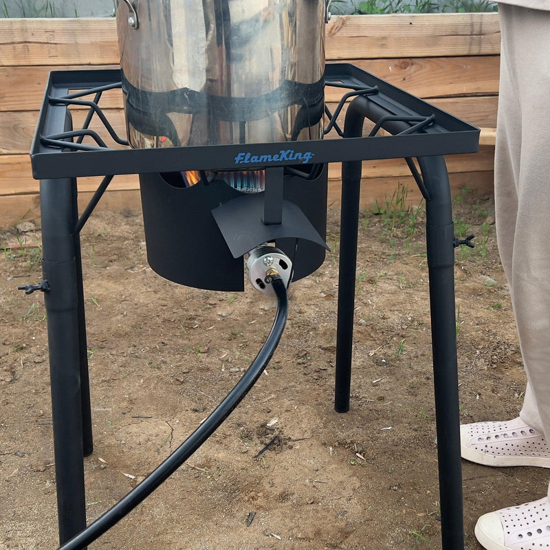 Load image into Gallery viewer, Flame King Heavy Duty 100,000 BTU Propane Gas Single Burner Cooker
