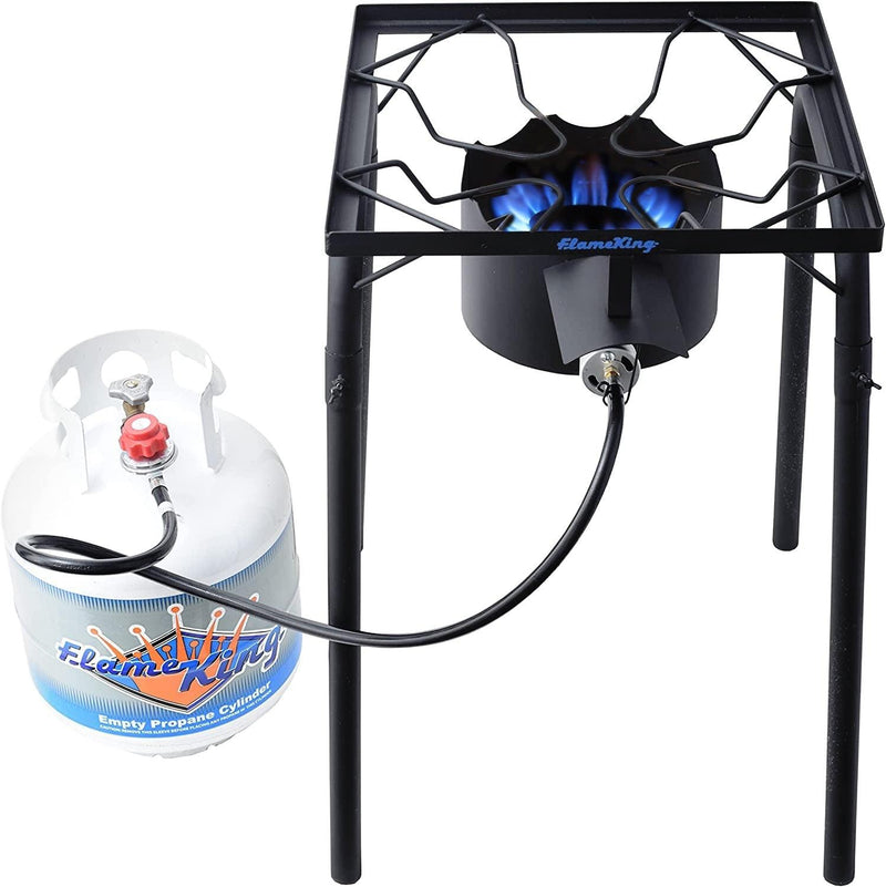 Load image into Gallery viewer, Flame King Heavy Duty 100,000 BTU Propane Gas Single Burner Cooker
