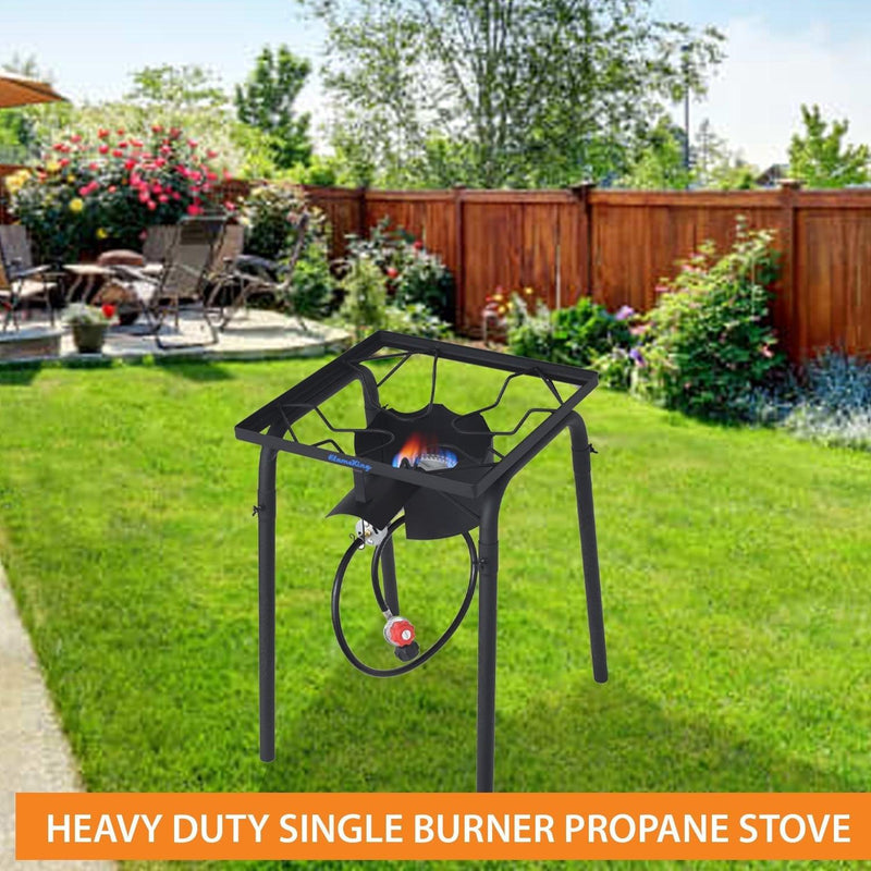 Load image into Gallery viewer, Flame King Heavy Duty 100,000 BTU Propane Gas Single Burner Cooker

