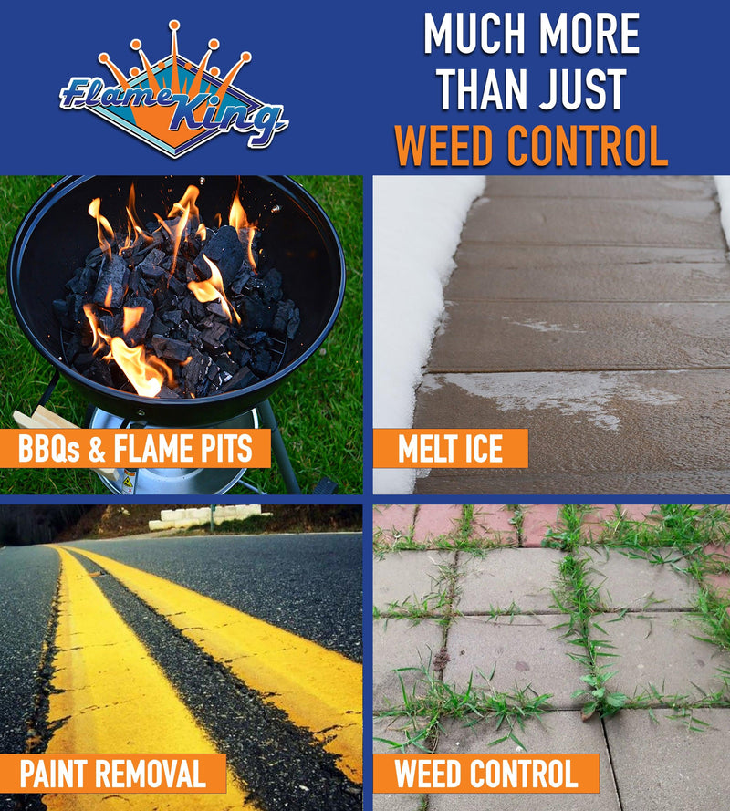 Load image into Gallery viewer, Flame King Heavy Duty 100,000 BTU Propane Torch Weed Burner
