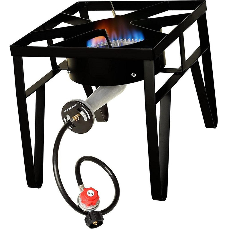 Load image into Gallery viewer, Flame King Heavy Duty 200,000 BTU Propane Gas Single Burner Cooker
