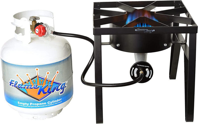 Load image into Gallery viewer, Flame King Heavy Duty 200,000 BTU Propane Gas Single Burner Cooker

