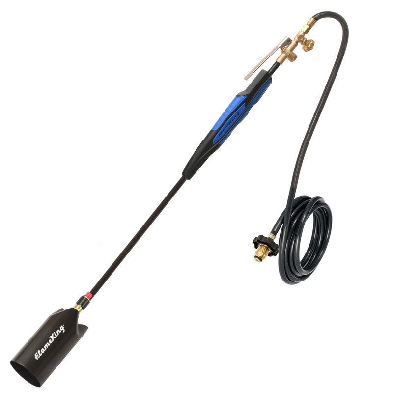 Load image into Gallery viewer, Flame King Heavy Duty Propane Torch Weed Burner 500,000 BTU with Push Button Piezo Ignitor
