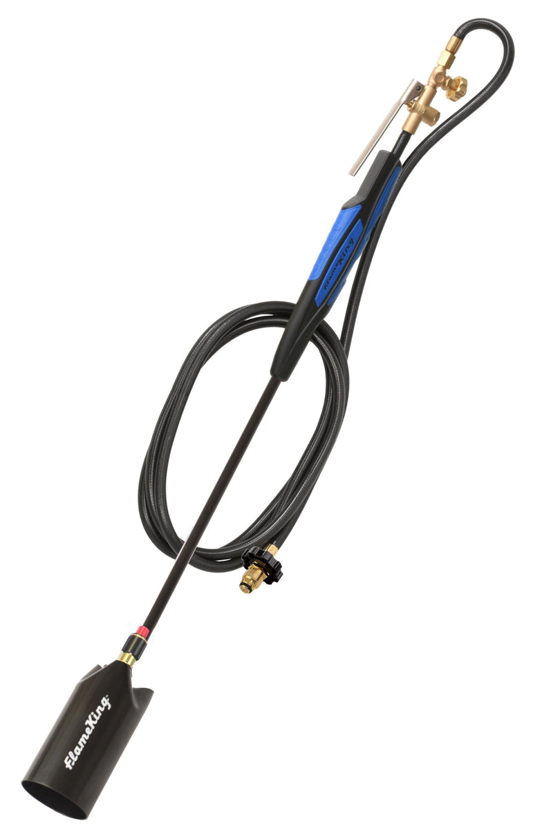 Load image into Gallery viewer, Flame King Heavy Duty Propane Torch Weed Burner 500,000 BTU with Push Button Piezo Ignitor

