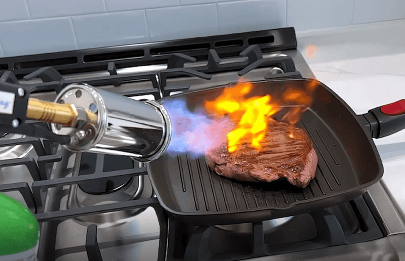 Load image into Gallery viewer, Flame King High Intensity Propane Cooking Searing Torch with Electric Start &amp; Comfort Handle
