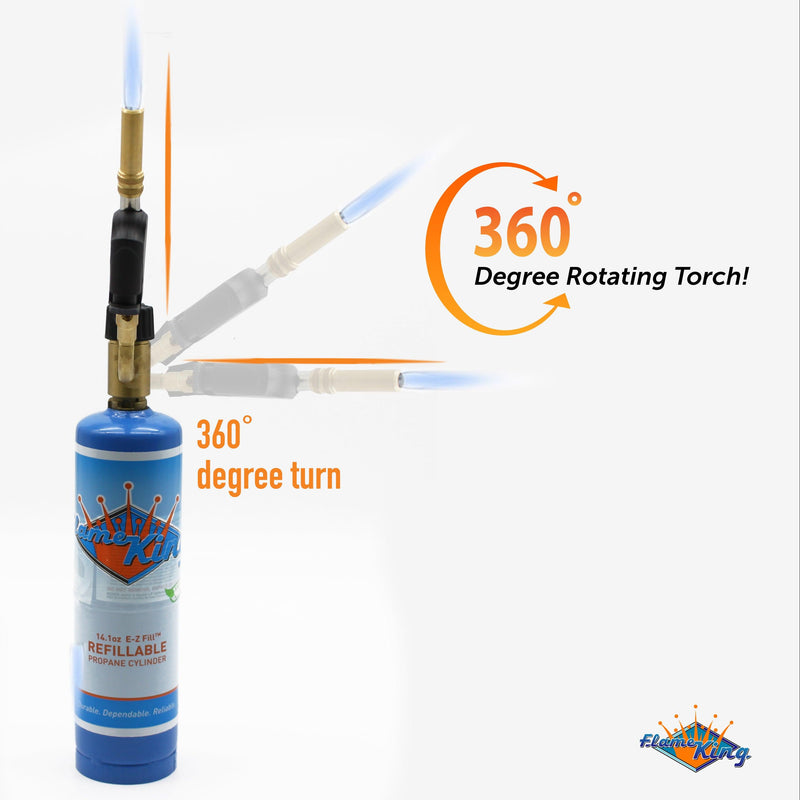 Load image into Gallery viewer, Flame King High Intensity Propane Torch Head Piezo Igniter Switch
