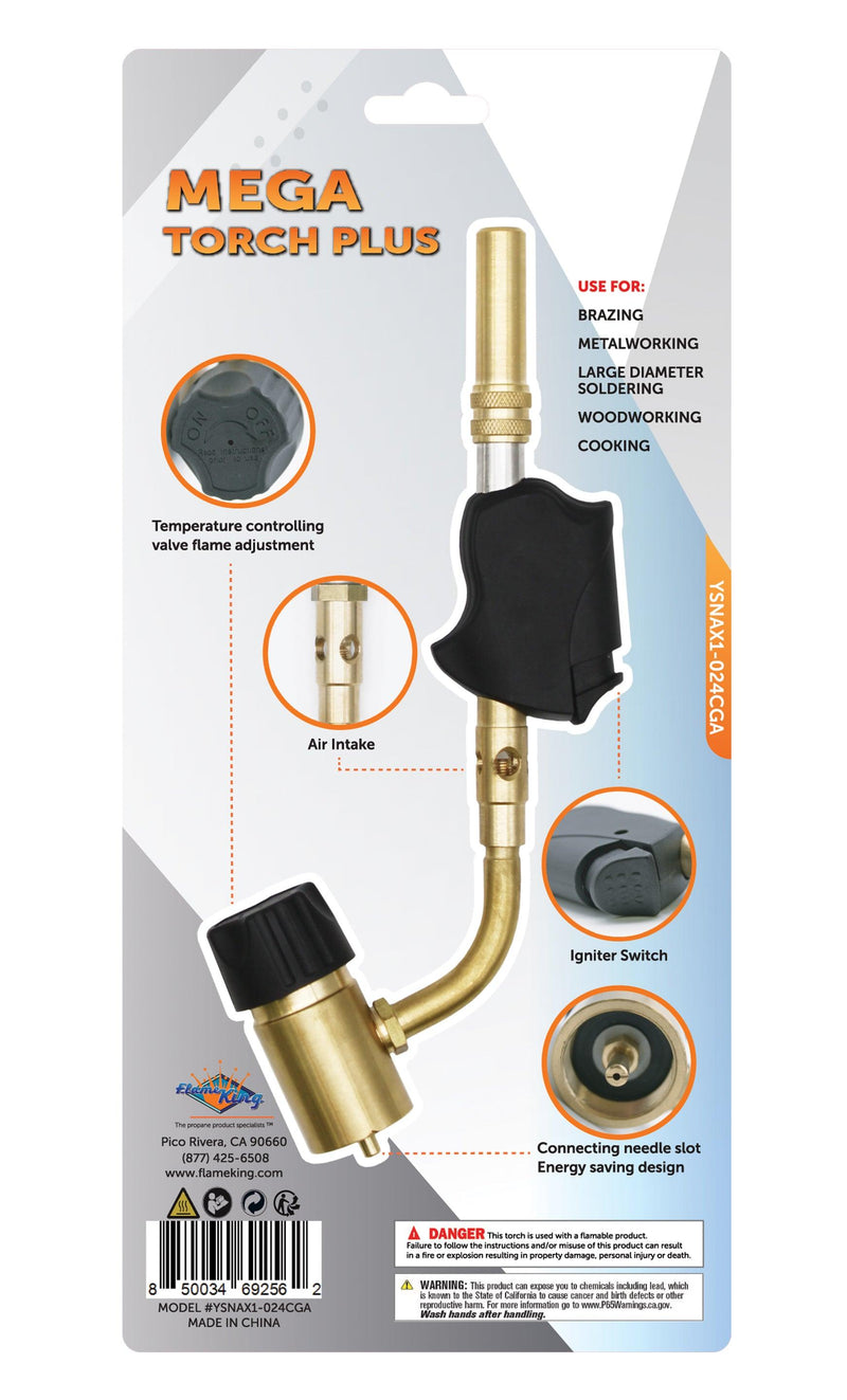 Load image into Gallery viewer, Flame King High Intensity Propane Torch Head Piezo Igniter Switch
