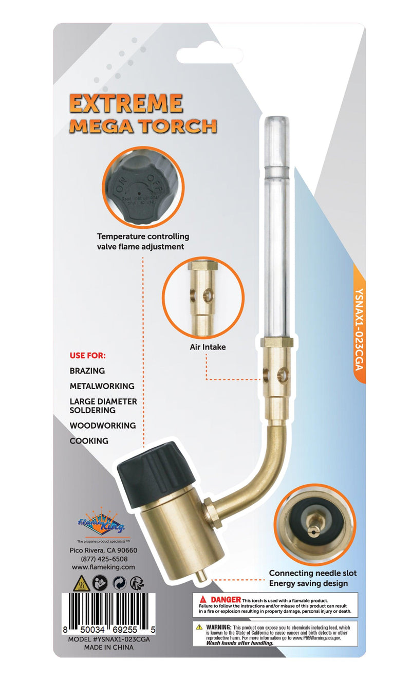 Load image into Gallery viewer, Flame King High Intensity Propane Torch Head Swirl Flame
