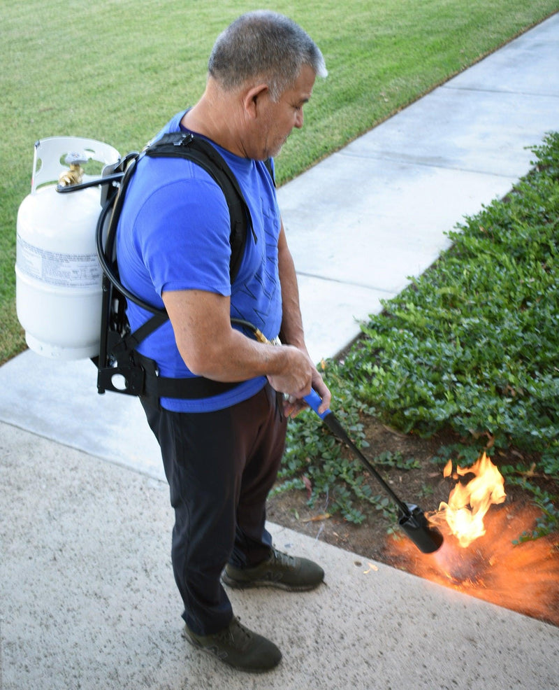 Load image into Gallery viewer, Flame King Metal Alice Frame Backpack Carrier for 10LB Propane Cylinder and Weed Torch
