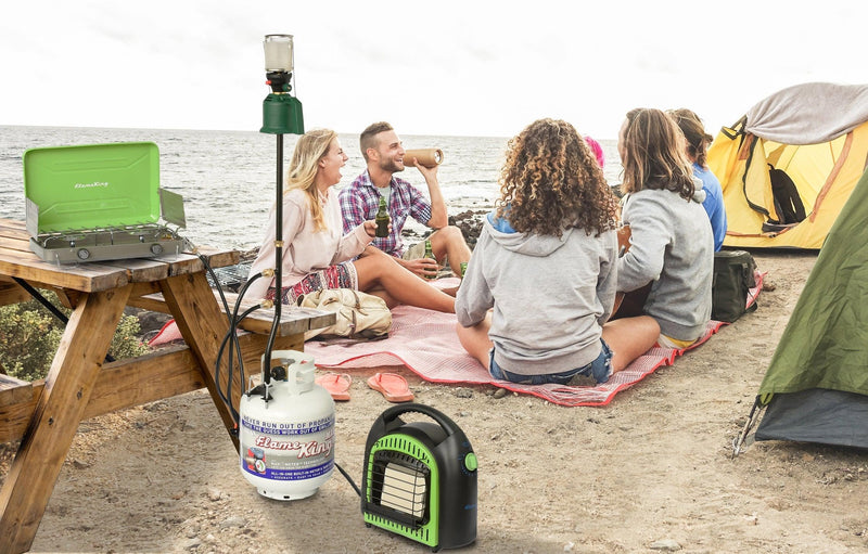 Load image into Gallery viewer, Flame King Mini 3-Ports Distribution Tree for Camping
