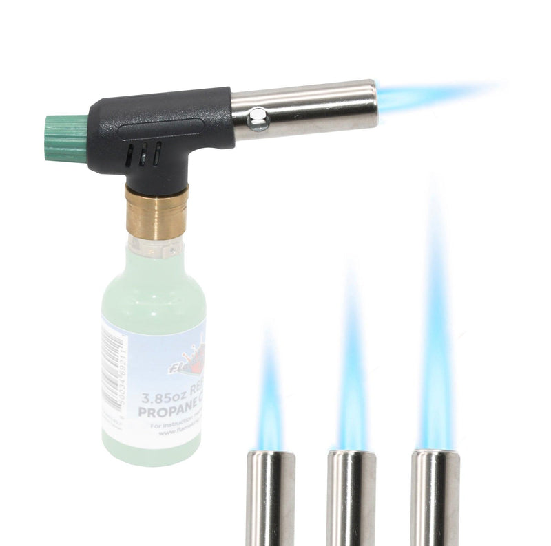 Load image into Gallery viewer, Flame King Mini Propane Blow Torch Head 10,000 BTU for Kitchen and Soldering
