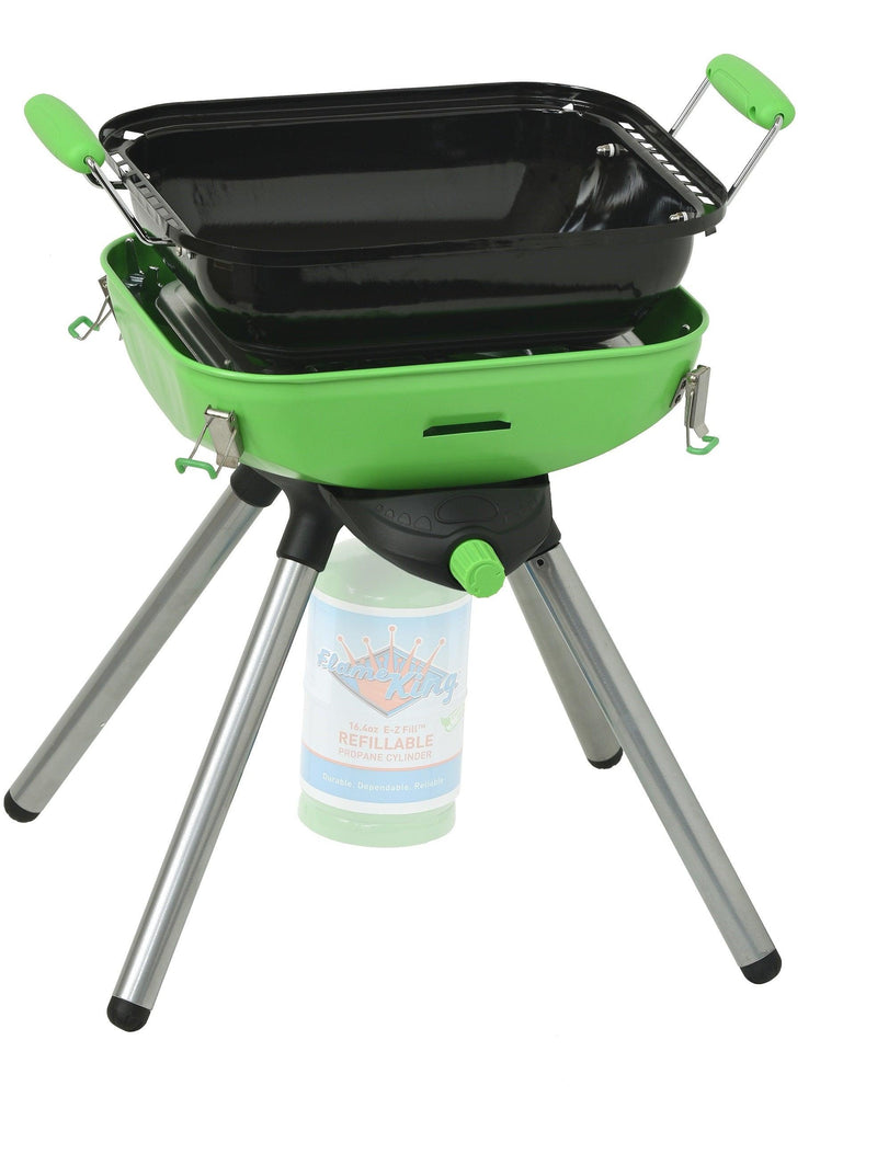 Load image into Gallery viewer, Flame King Multi-Function Portable BBQ Grill Camp Stove Camping
