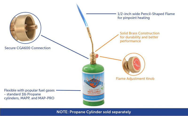 Load image into Gallery viewer, Flame King Multi-Purpose Pencil Propane Torch Head
