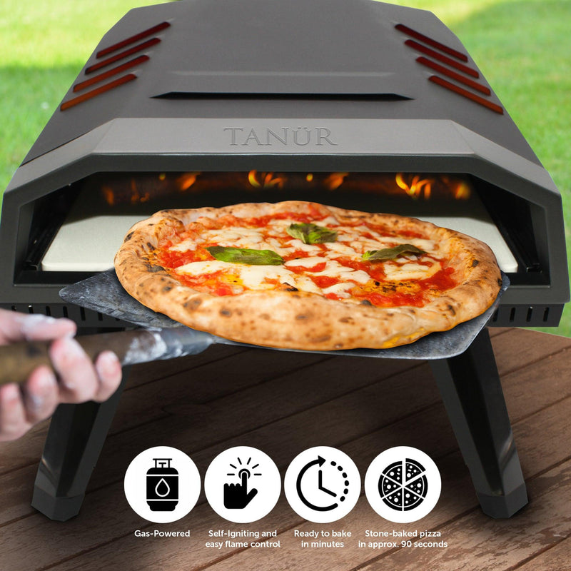 Load image into Gallery viewer, Flame King Outdoor Portable 12-inch Propane Pizza Oven Gas With Stone
