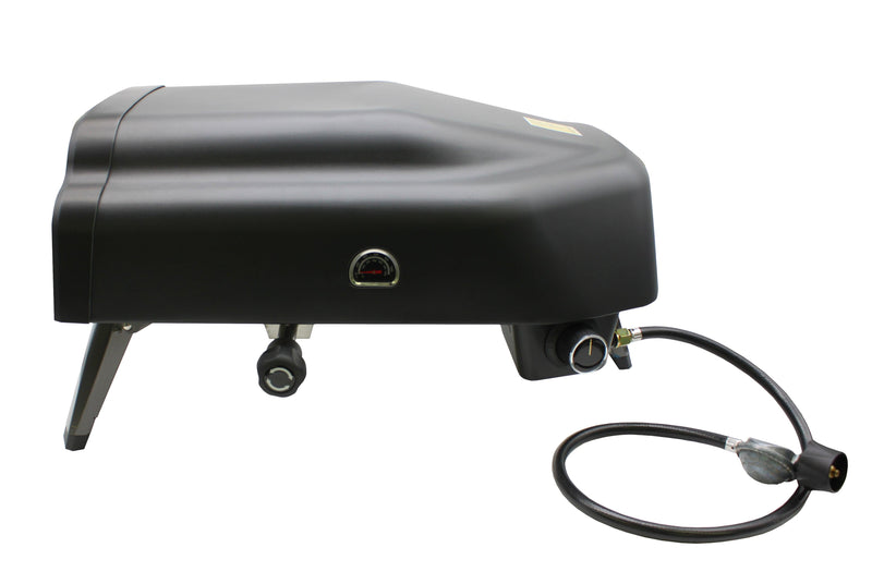 Load image into Gallery viewer, Flame King Outdoor Portable 14-inch Propane Pizza Oven Gas 360 Degree Rotating Stone
