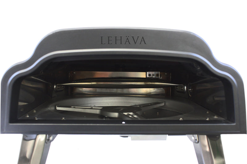 Load image into Gallery viewer, Flame King Outdoor Portable 14-inch Propane Pizza Oven Gas 360 Degree Rotating Stone
