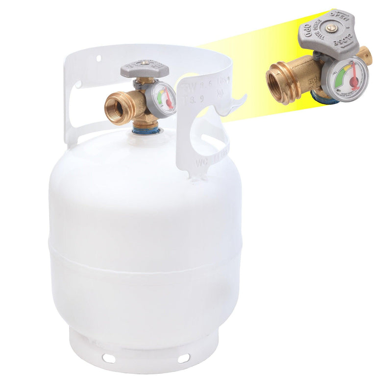 Load image into Gallery viewer, Flame King Portable 5lb Propane Tank LP Cylinder with OPD &amp; Gauge
