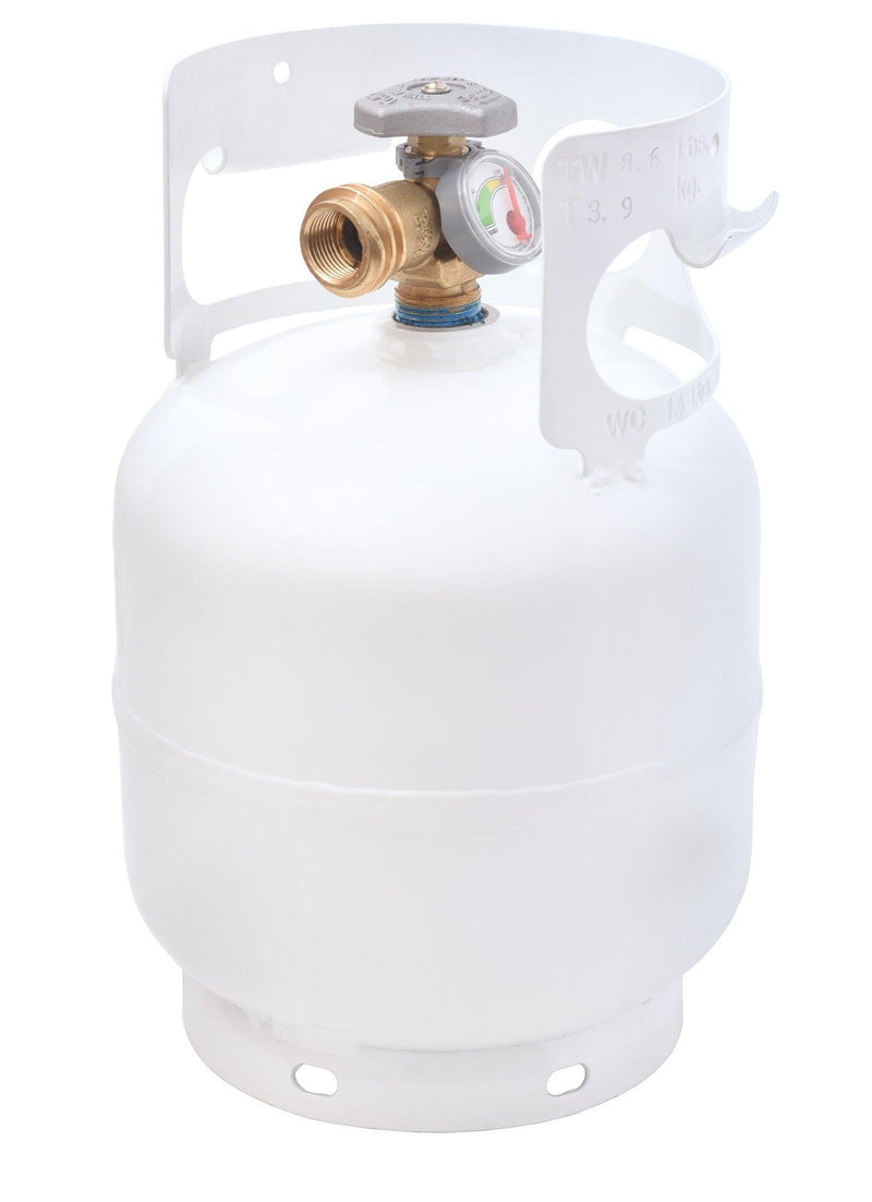 Load image into Gallery viewer, Flame King Portable 5lb Propane Tank LP Cylinder with OPD &amp; Gauge
