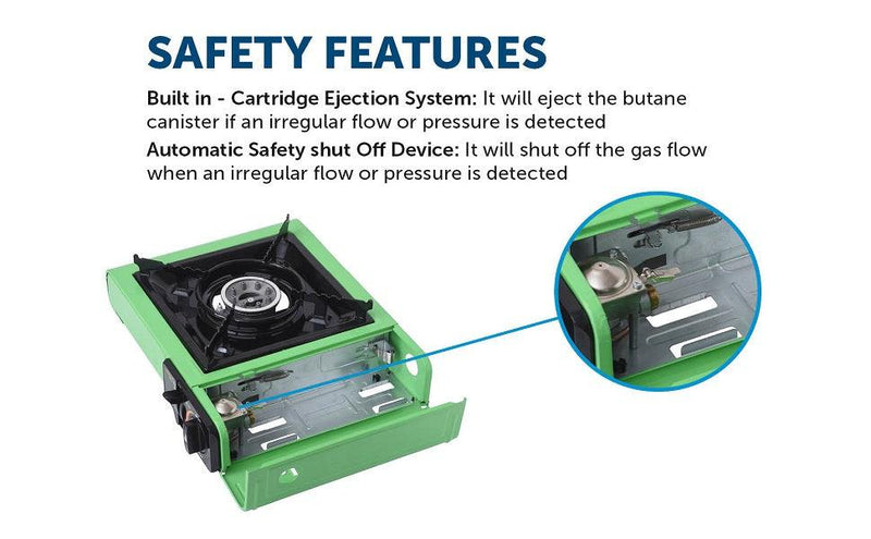Load image into Gallery viewer, Flame King Portable Butane &amp; Propane Gas Stove with Single Burner
