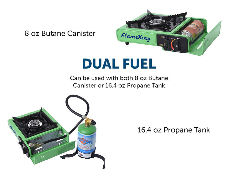 Load image into Gallery viewer, Flame King Portable Butane &amp; Propane Gas Stove with Single Burner
