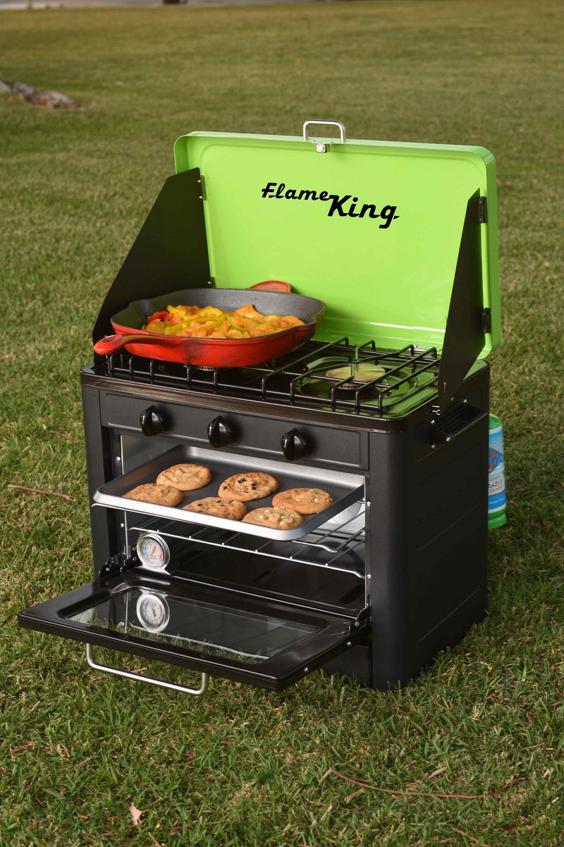 Load image into Gallery viewer, Flame King Portable Camping Oven Stove Combo
