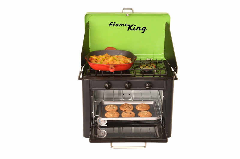 Load image into Gallery viewer, Flame King Portable Camping Oven Stove Combo
