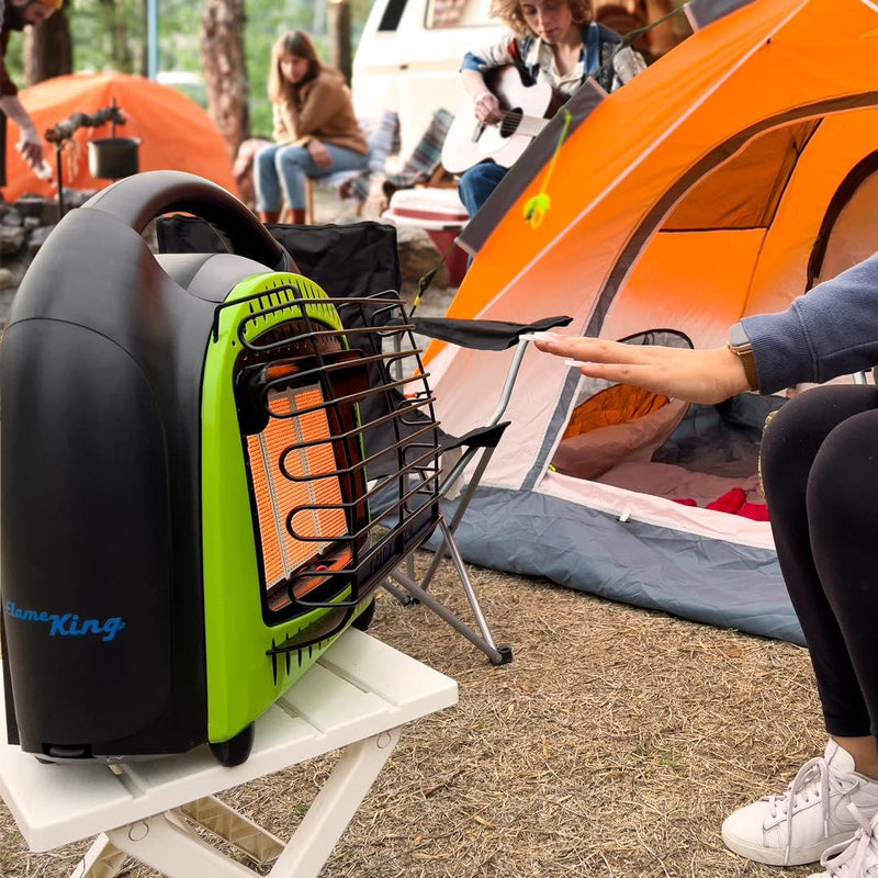 Load image into Gallery viewer, Flame King Portable Heater 10,000 BTU Propane Gas Tank Space Radiant Indoor &amp; Outdoor
