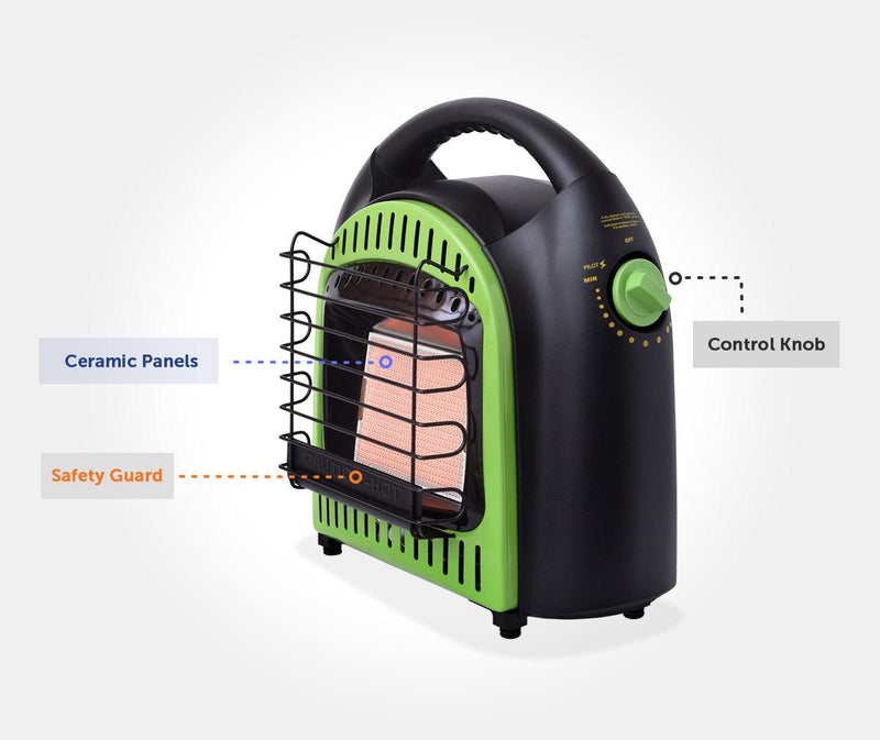 Load image into Gallery viewer, Flame King Portable Heater 10,000 BTU Propane Gas Tank Space Radiant Indoor &amp; Outdoor
