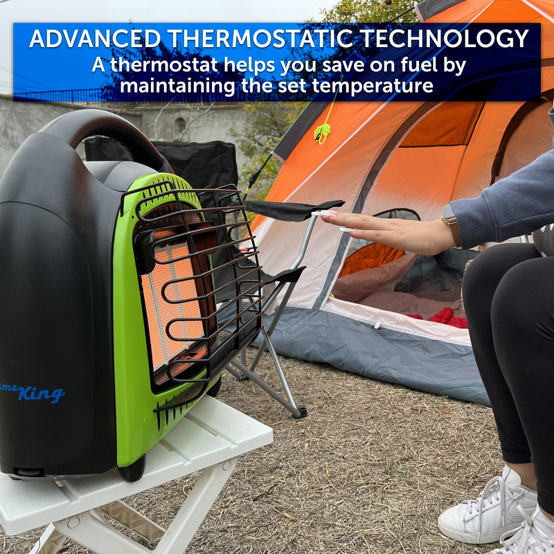 Load image into Gallery viewer, Flame King Portable Heater 20,000 BTU Propane Gas Tank Space Radiant Indoor &amp; Outdoor
