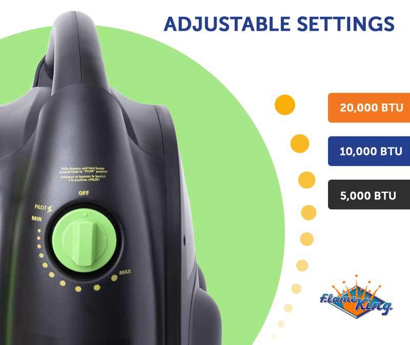 Load image into Gallery viewer, Flame King Portable Heater 20,000 BTU Propane Gas Tank Space Radiant Indoor &amp; Outdoor
