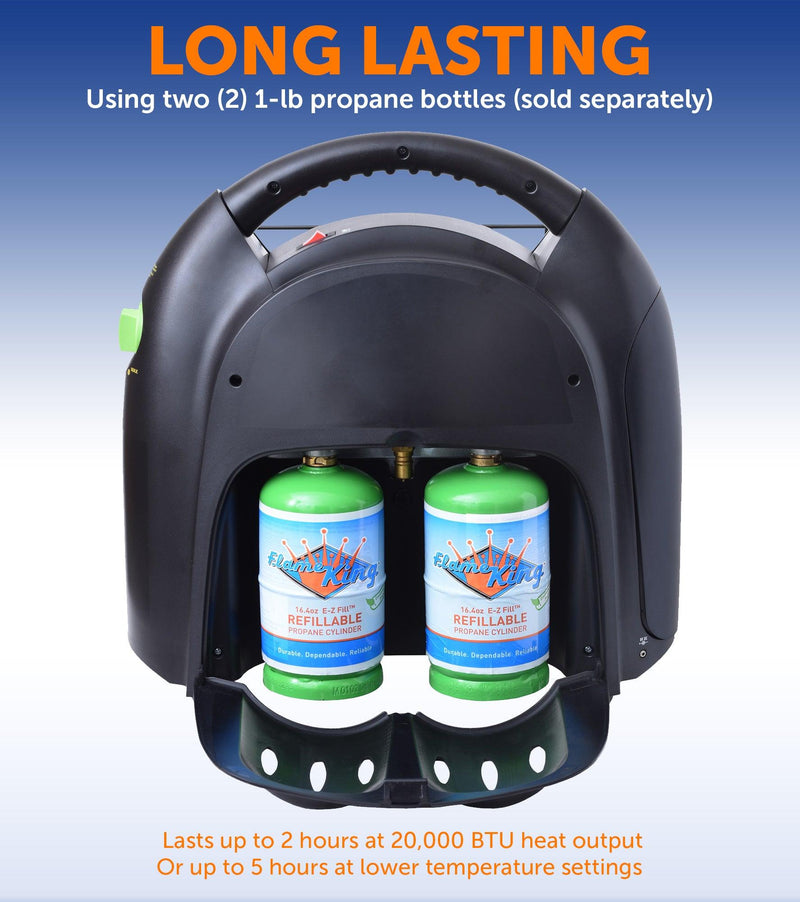 Load image into Gallery viewer, Flame King Portable Heater 20,000 BTU Propane Gas Tank Space Radiant Indoor &amp; Outdoor
