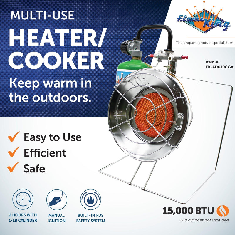 Load image into Gallery viewer, Flame King Portable Multi Use Burner Cooker Heater
