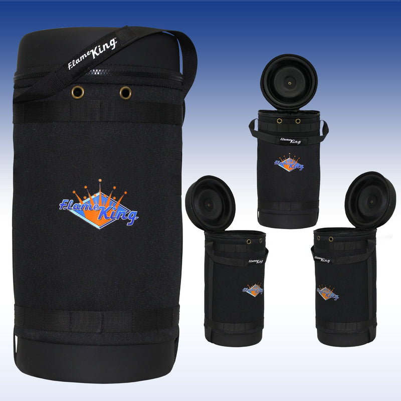 Load image into Gallery viewer, Flame King Propane Gas Hauler for 10lb Propane Tank Insulated Protective Carry Case
