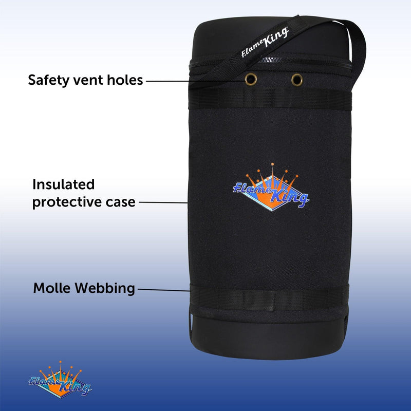 Load image into Gallery viewer, Flame King Propane Gas Hauler for 10lb Propane Tank Insulated Protective Carry Case
