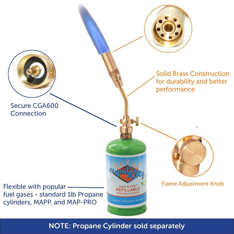 Load image into Gallery viewer, Flame King Propane Gas Pencil Torch Large Flame
