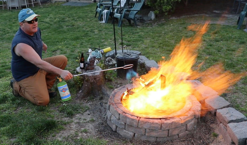 Load image into Gallery viewer, Flame King Propane LP Log Lighter Starter for 1lb Propane Tanks
