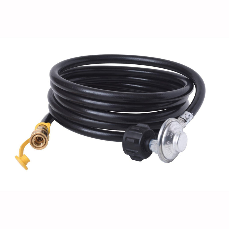 Load image into Gallery viewer, Flame King Propane Regulator Hose with Quick Connect – 12 feet
