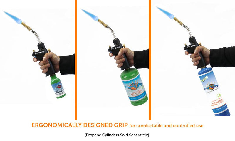 Load image into Gallery viewer, Flame King Propane Torch Webbed Flame Soldering
