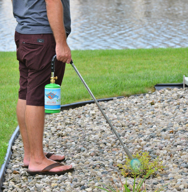 Load image into Gallery viewer, Flame King Propane Torch Weed Burner with Integrated Lighter
