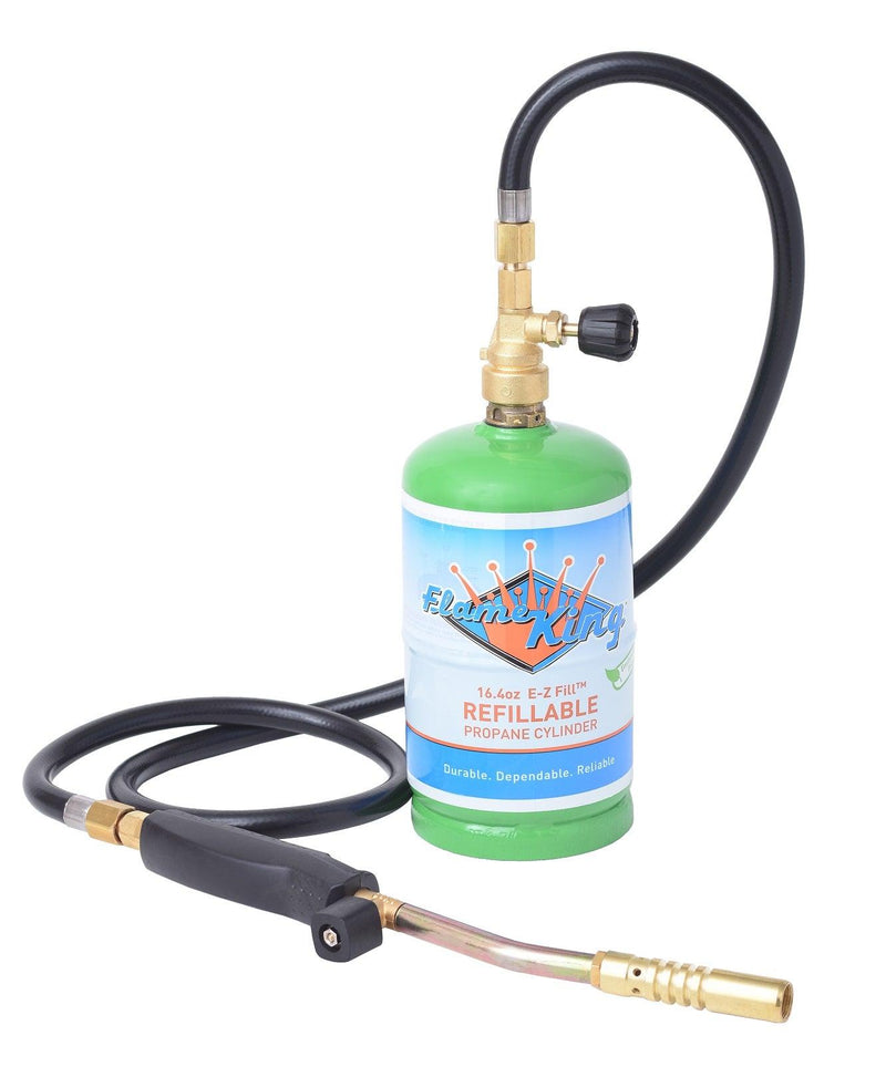 Load image into Gallery viewer, Flame King Propane Torch with 3 Interchangeable Tips
