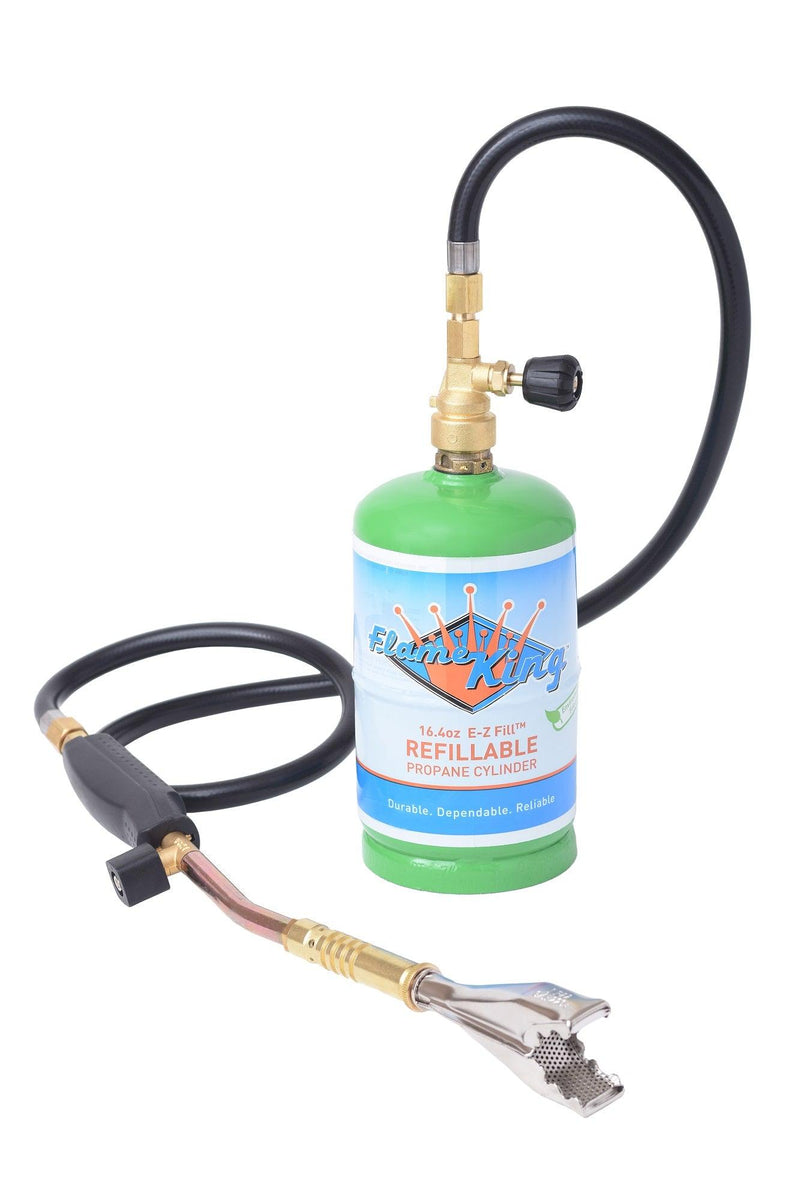 Load image into Gallery viewer, Flame King Propane Torch with 3 Interchangeable Tips
